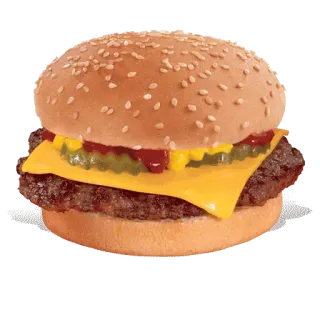 🍔 food, burger, cheeseburger, sandwich, fast food, sesame telegram sticker