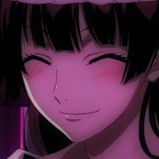🕸 Anime, Femme, Sourire, Portrait whatsapp sticker