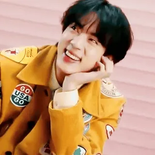 🎈 Jin GO USA GO kpop, bts, idol, cantante, persona, celebrità telegram sticker