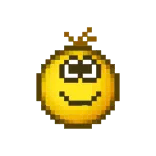 👍 Emoji, Wajah, Kuning, Pixel telegram sticker