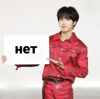 😘 нет no, russo, han, kpop, stray kids telegram sticker