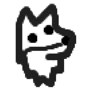 🐺 собака, животное, наклейка, мультфильм, иконка, питомец whatsapp sticker