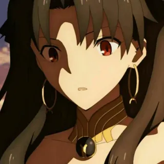 😧 Rin Tohsaka Fate/stay night Anime, Chica, Personaje, Mujer, Dibujo animado telegram sticker