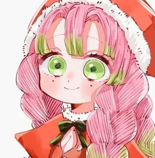 💗 Mitsuri Kanroji Demon Slayer Mitsuri Kanroji, Demon Slayer, Anime, Cute, Manga telegram sticker
