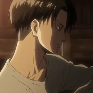 ✨ Levi Ackerman Attack on Titan Anime, Tentara, Attack on Titan, Levi Ackerman, Karakter, Militer telegram sticker