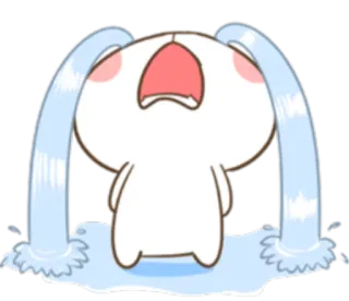 😭 weinen, traurig, tränen, cartoon, emotional telegram sticker