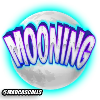 🤩 MOONING
@MARCOSCALLS moon, funny, text, nickname telegram sticker