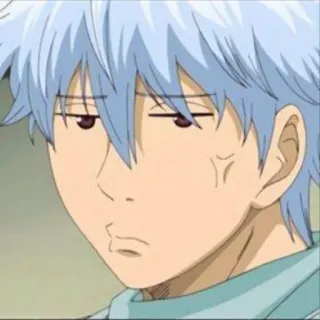🧊 Gintoki Sakata Gintama Anime, Gintama, Gintoki, Sakata Gintoki, Drôle, Sérieux, Expression, Personnage telegram sticker