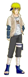 😊 Minato Namikaze Naruto anime, naruto, minato, namikaze, character, yellow hair whatsapp sticker