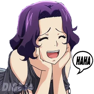 😂 HAHA Anime, Lachen, Haha, Cartoon, Frau telegram sticker