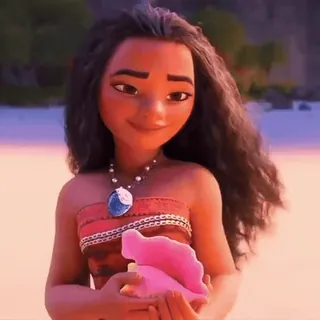☺️ Moana ディズニー, アニメ, プリンセス, 海, 映画, ヒロイン whatsapp sticker