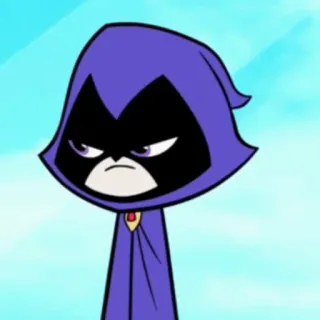 😡 Raven Teen Titans Cartone animato, Adolescente, Titani, Supereroe, Magia telegram sticker