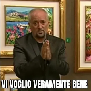 💞 VI VOGLIO VERAMENTE BENE итальянский, сообщение, искусство, любовь, искренний telegram sticker