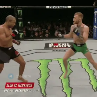 🦁 Conor McGregor ALDO VS. MCGREGOR fight, UFC, boxing, combat, sports telegram sticker