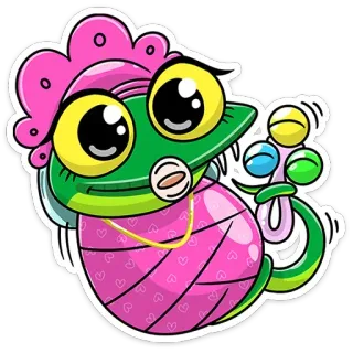 👼 rã, animal, desenho animado, fofo, adesivo telegram sticker