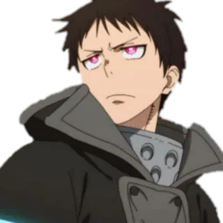 👀 Shinra Kusakabe Fire Force anime, character, fire, firefighter, power telegram sticker