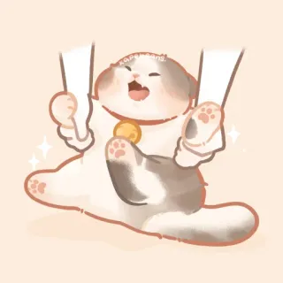 ✨ kapengsans. gato, fofo, engraçado, feliz, animal telegram sticker