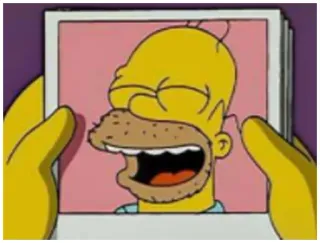 😂 Homer Simpson The Simpsons Homer Simpson, cartoon character, the simpsons, funny, humor telegram sticker