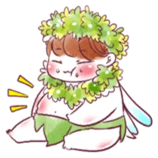 Flower Fairy GuGu (Cho Kyuhyun) whatsapp stickers