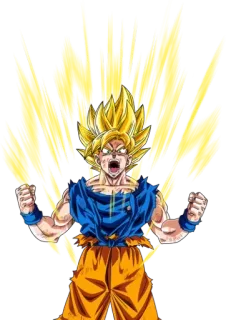 🙀 Goku Dragon Ball アニメ, 超サイヤ人, 悟空, ドラゴンボールZ, パワー, 格闘, 漫画 telegram sticker