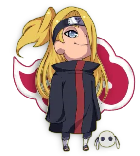 😌 Deidara Naruto anime, naruto, sticker, deidara, akatsuki, ninja telegram sticker