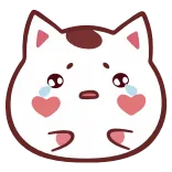 😭 kucing, sedih, menangis, hewan, lucu whatsapp sticker