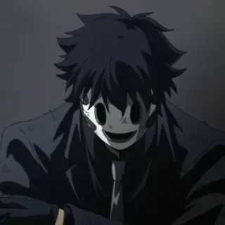 🚬 Sniper Mask High-Rise Invasion Anime, Máscara de francotirador, High-Rise Invasion, Máscara, Personaje telegram sticker
