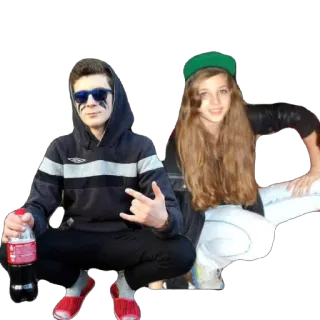 🫥 pessoas, adolescentes, moda, agachamento telegram sticker