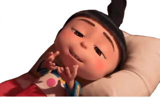 😍 Agnes Despicable Me dessin animé, fille, personnage, animation telegram sticker