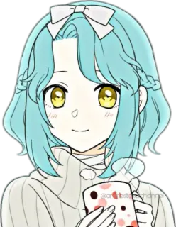 😀 @artdesignchannel anime, girl, cute, art, illustration, drawing telegram sticker