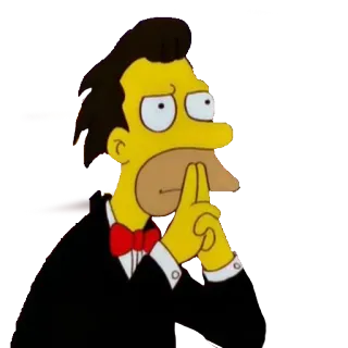 😐 Lenny Leonard The Simpsons Lenny, Leonard, The Simpsons, Cartoon character, Animation, TV show, Employee, Burns's friend telegram sticker