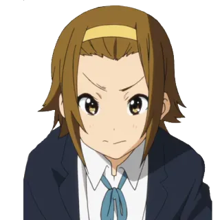 😠 Ritsu Tainaka K-On! Anime, Garota, Personagem, K-On, Ritsu Tainaka, Bonita, Desenho animado telegram sticker