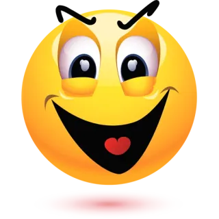 😃 笑脸, 邪恶, 表情符号, 脸, 咧嘴笑, 黄色 telegram sticker