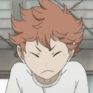 🏐 Hinata Shoyo Haikyuu!! Anime, Haikyuu, Hinata, Shoyo, Personaje, Enfadado, Molesto telegram sticker