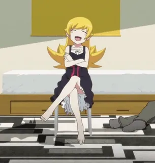 😂 Kiss-Shot Acerola-Orion Heart-Under-Blade Monogatari Anime, Personaje, Kiss-Shot, Monogatari, Fanart whatsapp sticker