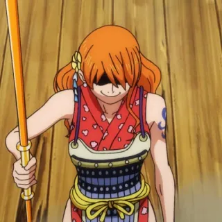 😈 Nami One Piece 动漫, 漫画, 海贼王, 娜美, 角色, 动漫角色 telegram sticker