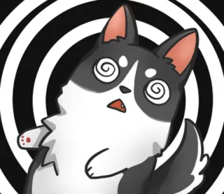 Corgi The Boss @tikelku telegram stickers