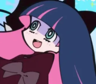 😆 Stocking Anarchy Panty & Stocking with Garterbelt Anime, Personagem, Mangá, Stocking, Stocking Anarchy telegram sticker