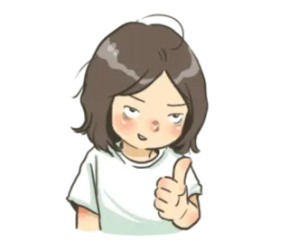 👍 스티커, 만화, 좋아요, 승인 whatsapp sticker