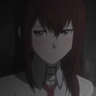 ⏱ Kurisu Makise Steins;Gate Anime, Personagem, Feminino, Steins Gate, Kurisu Makise, Cientista, Garota Anime whatsapp sticker