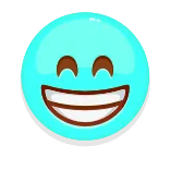 😁 Emoji, Lächeln, Fröhlich, Freude, Heiter telegram sticker