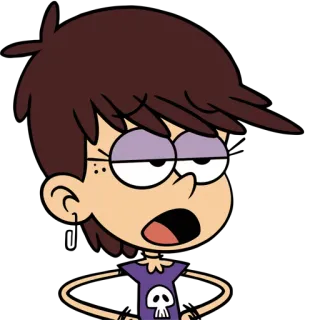 🙄 Luna Loud The Loud House Dessin animé, Nickelodeon, Luna, Bienvenue chez les Loud, Soeur telegram sticker