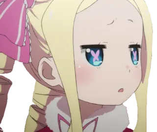 😪 Beatrice Re:Zero Аниме, Девушка, Блондинка, Милая, Манга telegram sticker