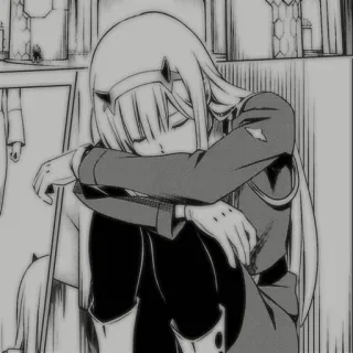 ♥️ Zero Two Darling in the Franxx Anime, Fille, Zero Two, Darling in the Franxx, Manga whatsapp sticker
