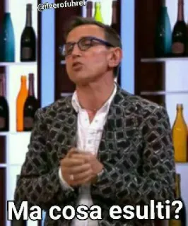 ❓ Ma cosa esulti? italiano, pergunta, expressão, meme telegram sticker