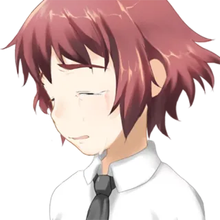 😭 Anime, Chorando, Triste, Emocional, Personagem, Desenho animado telegram sticker