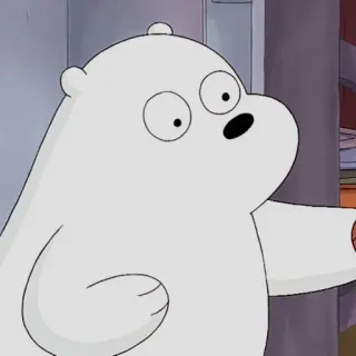 🐻‍❄️ Ice Bear We Bare Bears Cartoon, Bär, Eisbär, Weißbär, We Bare Bears, animiert telegram sticker