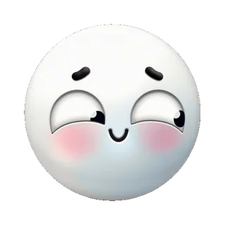 😊 эмодзи, ухмылка, милый, каваи telegram sticker