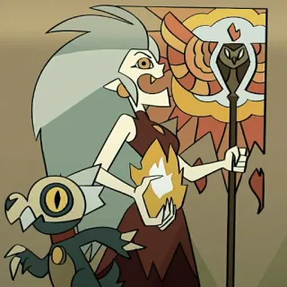😁 Eda The Owl House owl house, eda, cartoon, fantasy, character, king telegram sticker