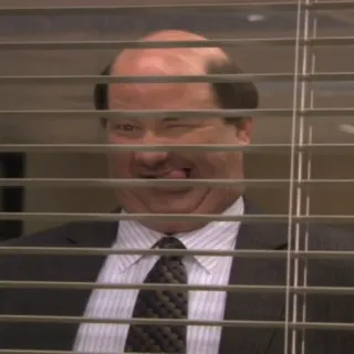 😜 Kevin Malone The Office The Office, Kevin Malone, Komedi, Acara TV, Kantor whatsapp sticker